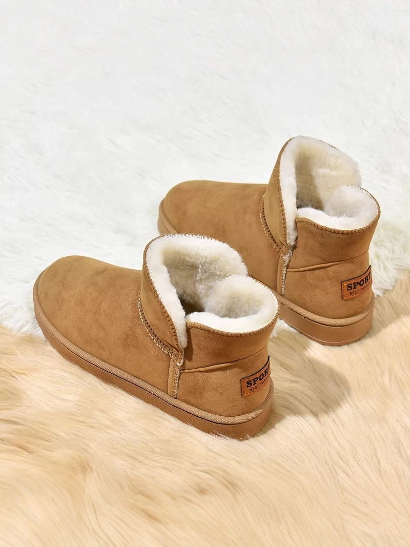 Snow Boot Fur Lined - Northeast China Thickened Fleece Lined Leather