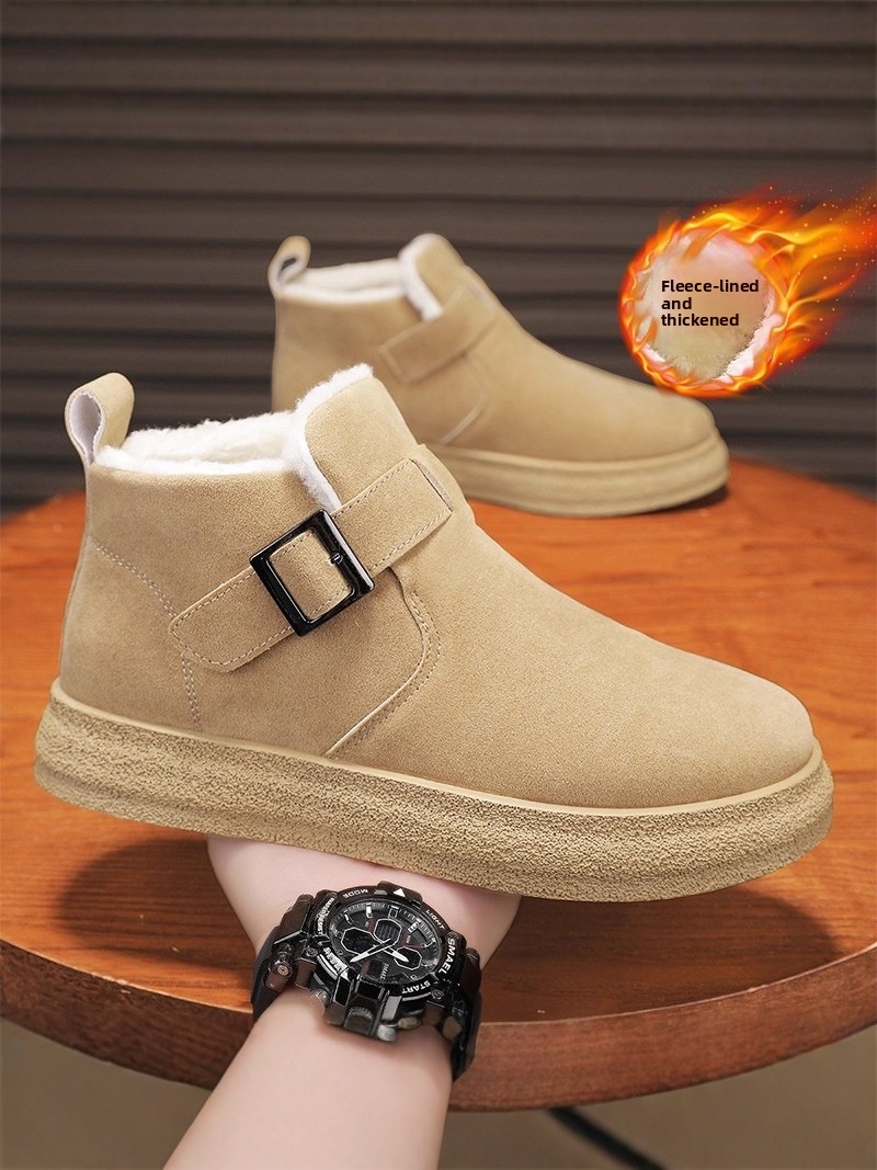 Snow Boot Fur Lined - Northeast Men's Winter Thickened Fleece Lined
