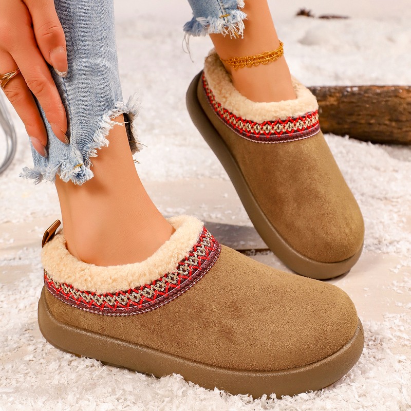 Snow Boot Fur Lined - 2027 New Women's Plush Slippers Fashionable