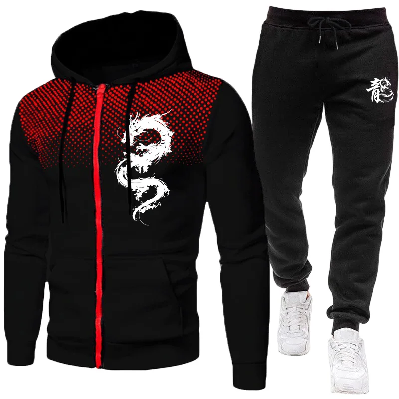 Winter Clothing Patterns - Men's Paris Dragon Pattern Fashion Print