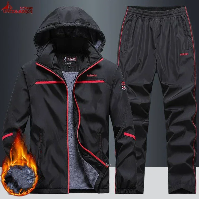 Winter Clothing Patterns - New Warm Sport Suit Men`s Sets