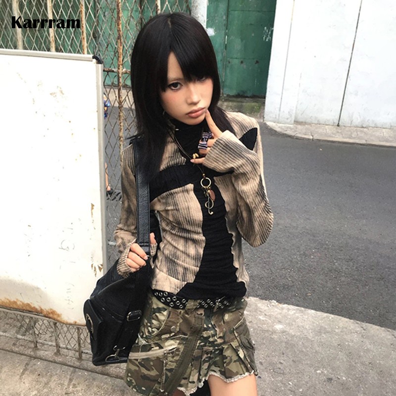 Karrram Japanese Y2k Ribbed To - Winter Clothing Aesthetic 评论和价格