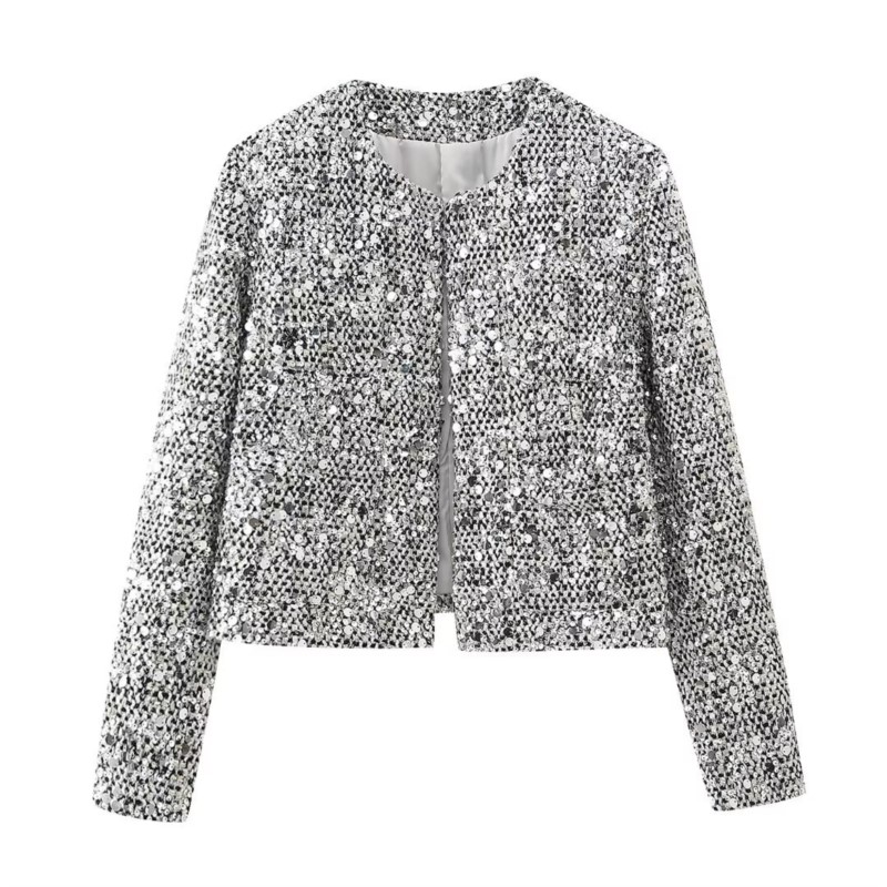 Party Club chic shiny Blazer s - Winter Clothing Dress Up 评论和价格