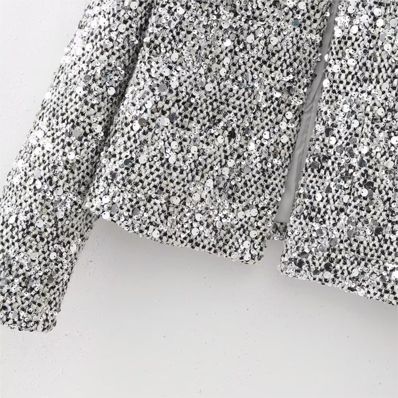 Party Club chic shiny Blazer s - Winter Clothing Dress Up 评论和价格