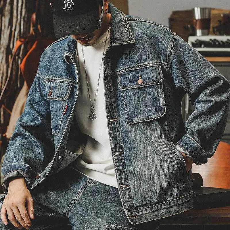 Trendy Loose Denim Jackets Man - Quality Winter Clothing Jacket 评论和价格