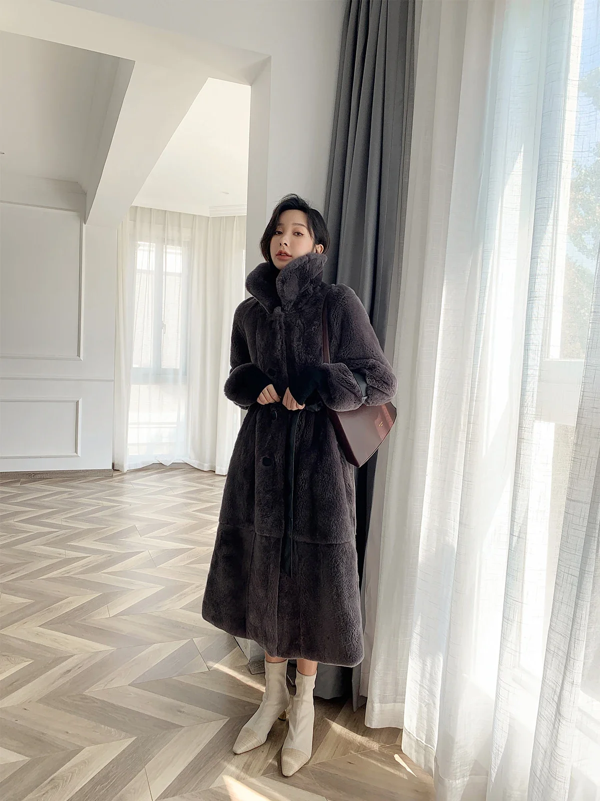 High Quality Real Rex Rabbit F - Quality Winter Clothing Jacket 评论和价格