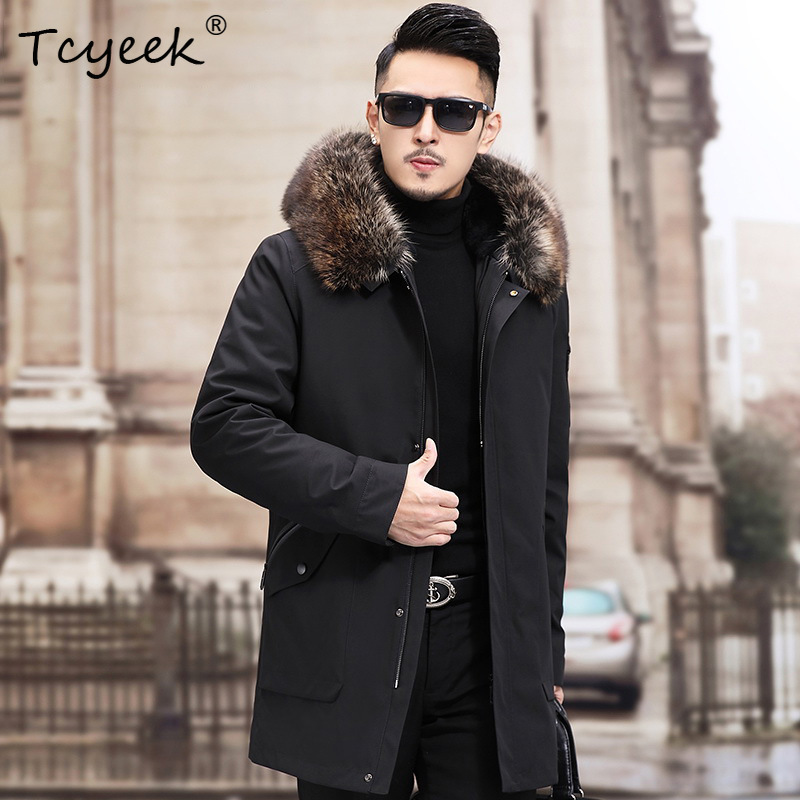 Tcyeek Sliver Fox Fur Collar W - Warm Winter Clothing 评论和价格