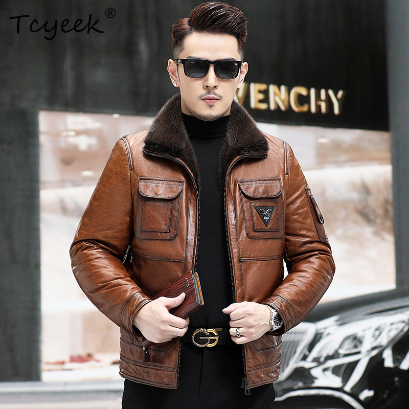 Tcyeek Top Layer Sheepskin Rea - Warm Winter Clothing 评论和价格