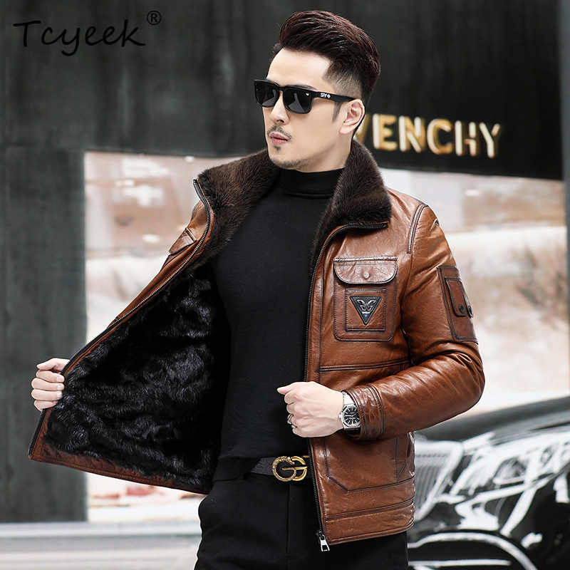 Tcyeek Top Layer Sheepskin Rea - Warm Winter Clothing 评论和价格
