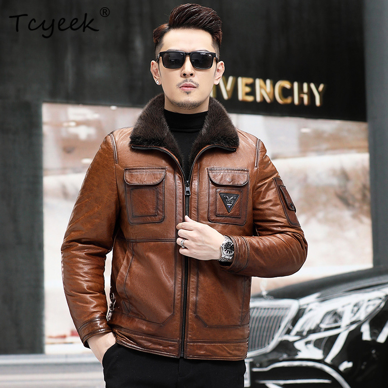 Tcyeek Top Layer Sheepskin Rea - Warm Winter Clothing 评论和价格