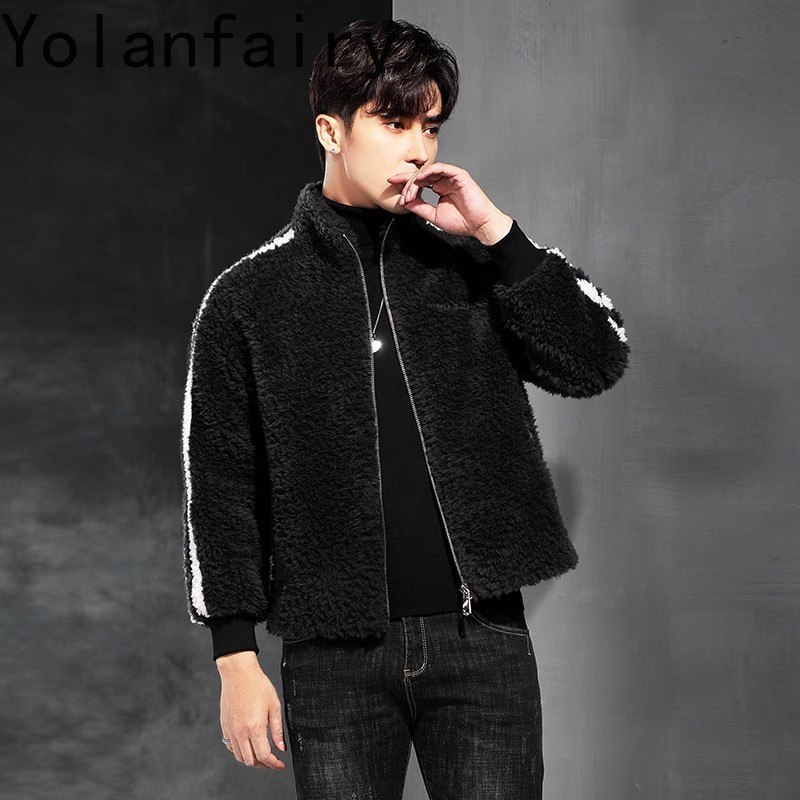 YOLANFAIRY 100% Wool Mens Real - Quality Winter Clothing Jacket 评论和价格