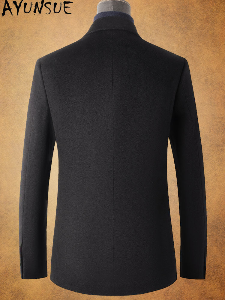 AYUNSUE 80% Wool Coats Men Clo - Quality Winter Clothing Jacket 评论和价格