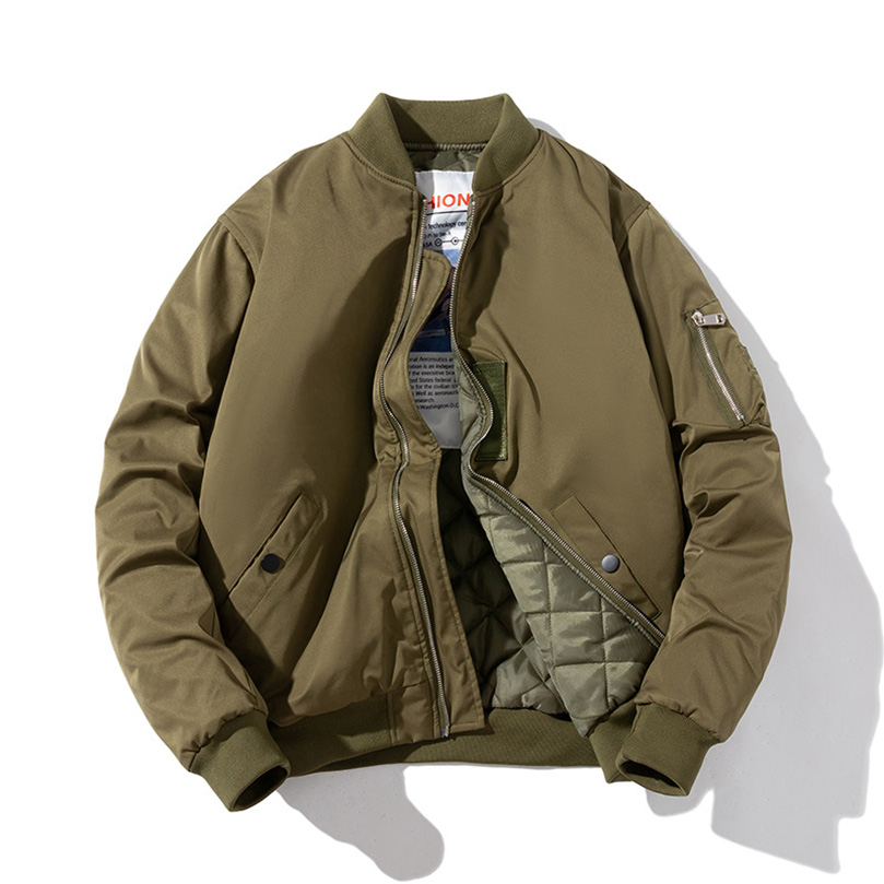 Thick Padded Bomber Jacket Men - Winter Clothing Patterns 评论和价格