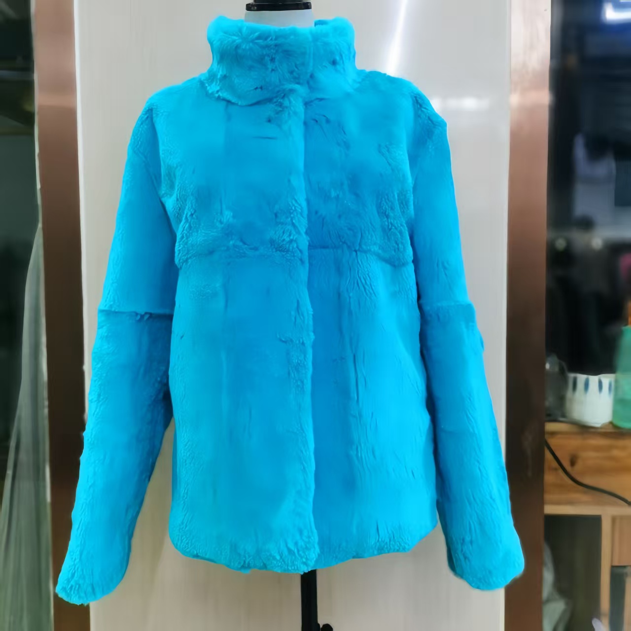 Real Rabbit Fur Coat for Women - Quality Winter Clothing Jacket 评论和价格