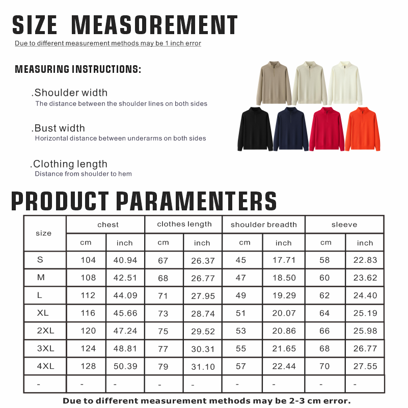Custom Logo Men Half-zip Sweat - Winter Clothing Logos 评论和价格