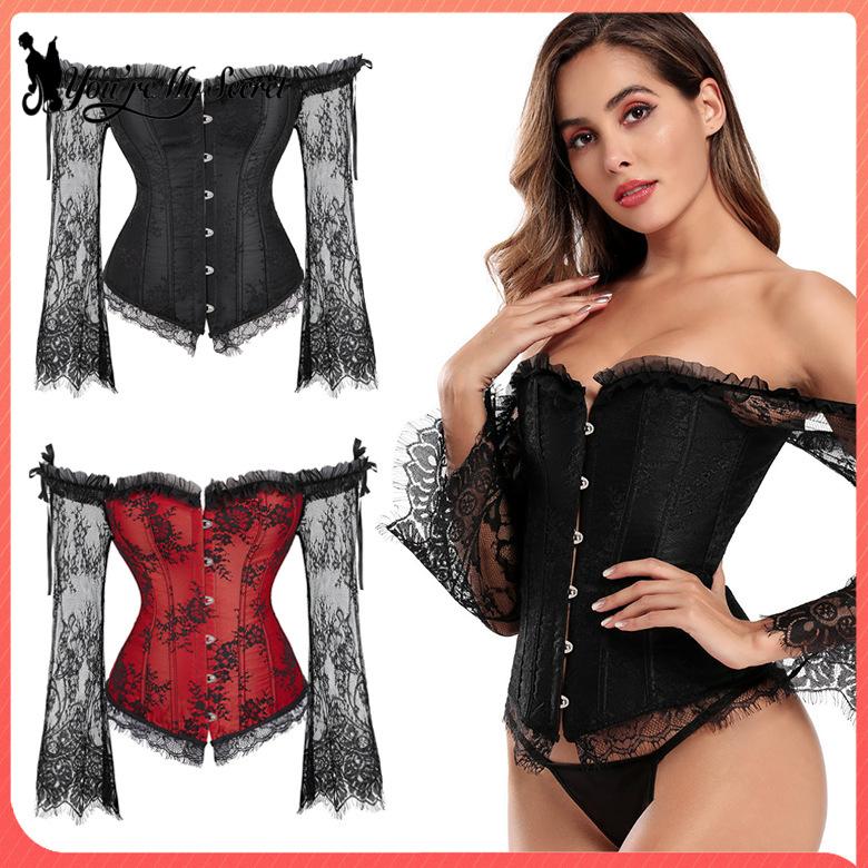 Gothic Long Sleeved Corset Wom - Winter Clothing Dress Up 评论和价格