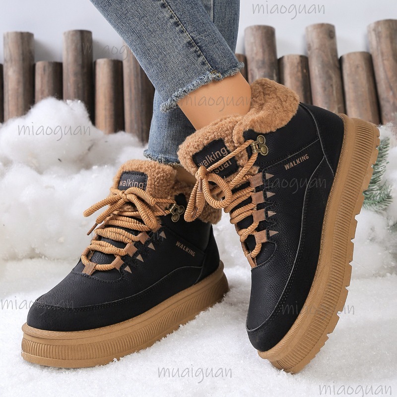 Plus Size 36-41 Winter Snow Bo - Snow Boot Fur Lined 评论和价格