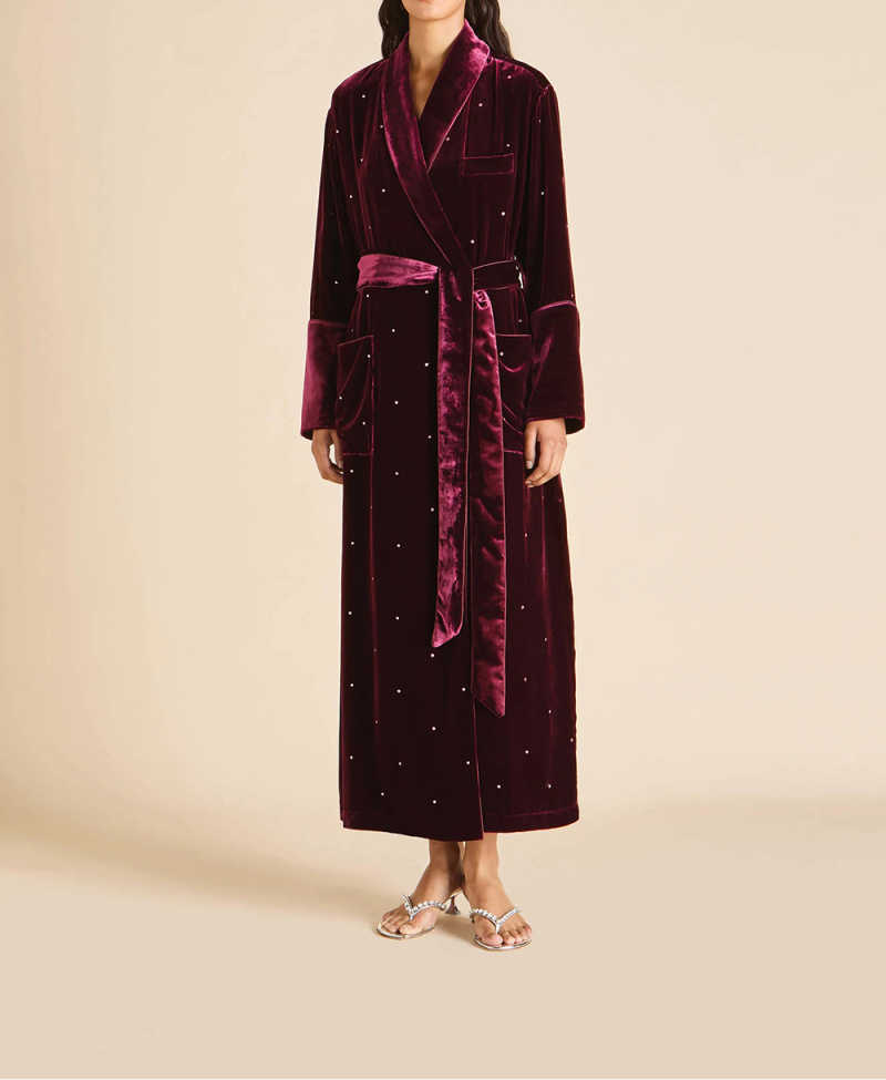 Autumn Red Velvet Wedding Dres - Winter Clothing Dress Up 评论和价格