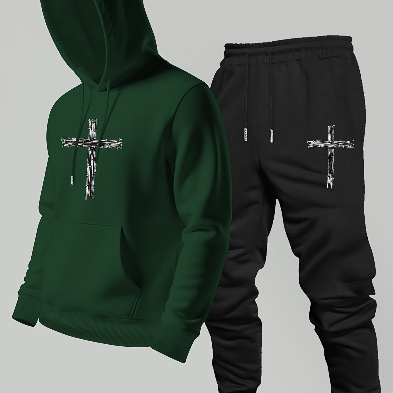 Hooded sweatshirt and long pan - Winter Clothing Logos 评论和价格