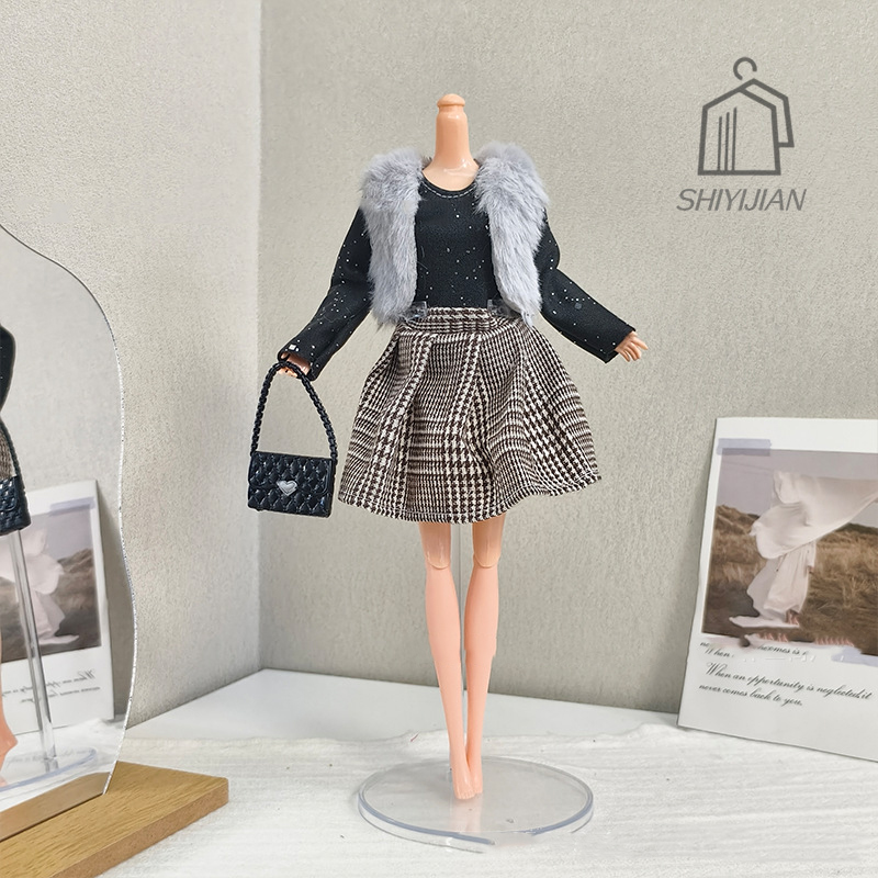 1/6 Doll Handmade Dress Clothi - Winter Clothing Dress Up 评论和价格
