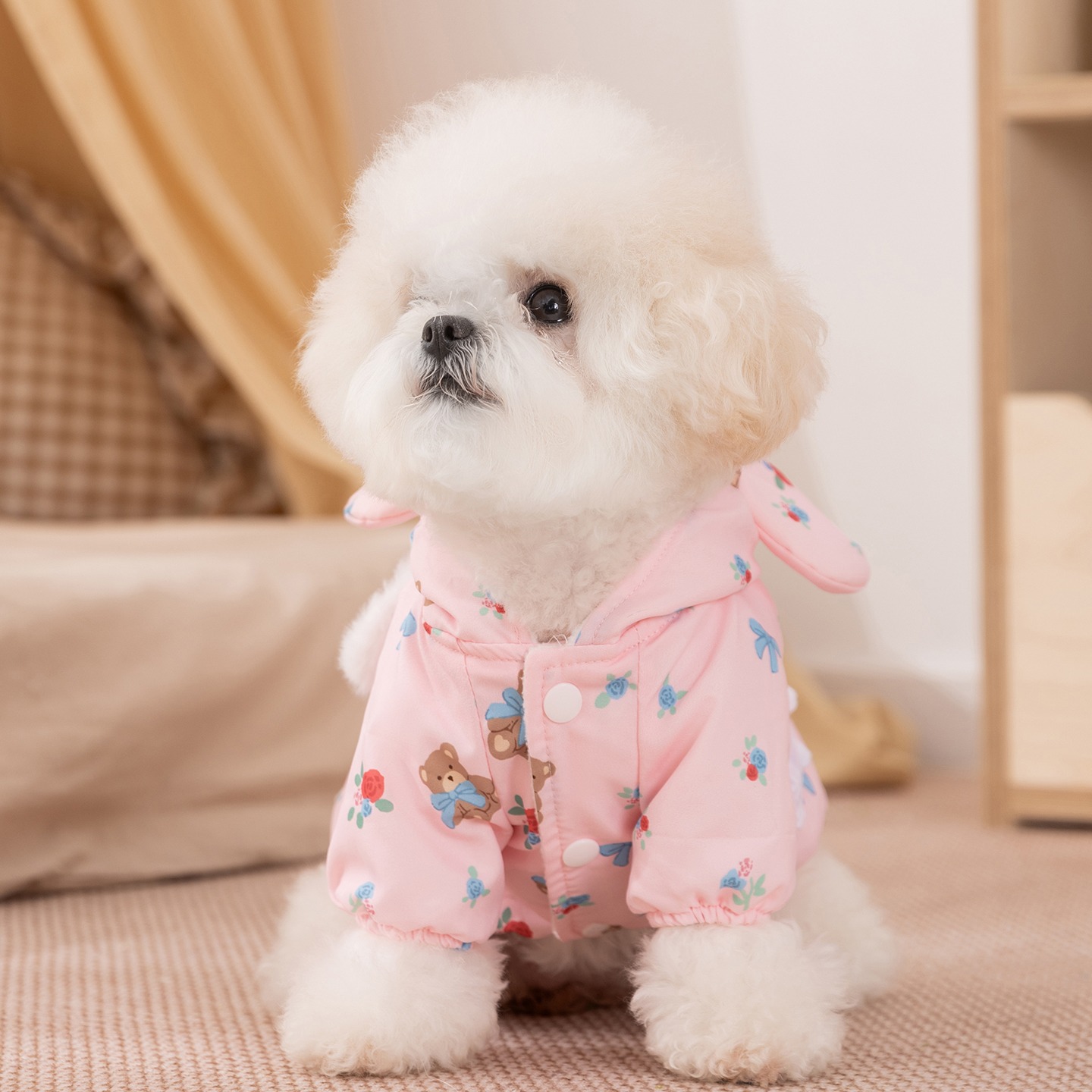 Winter Rose-patterned Dog Clot - Winter Clothing Patterns 评论和价格