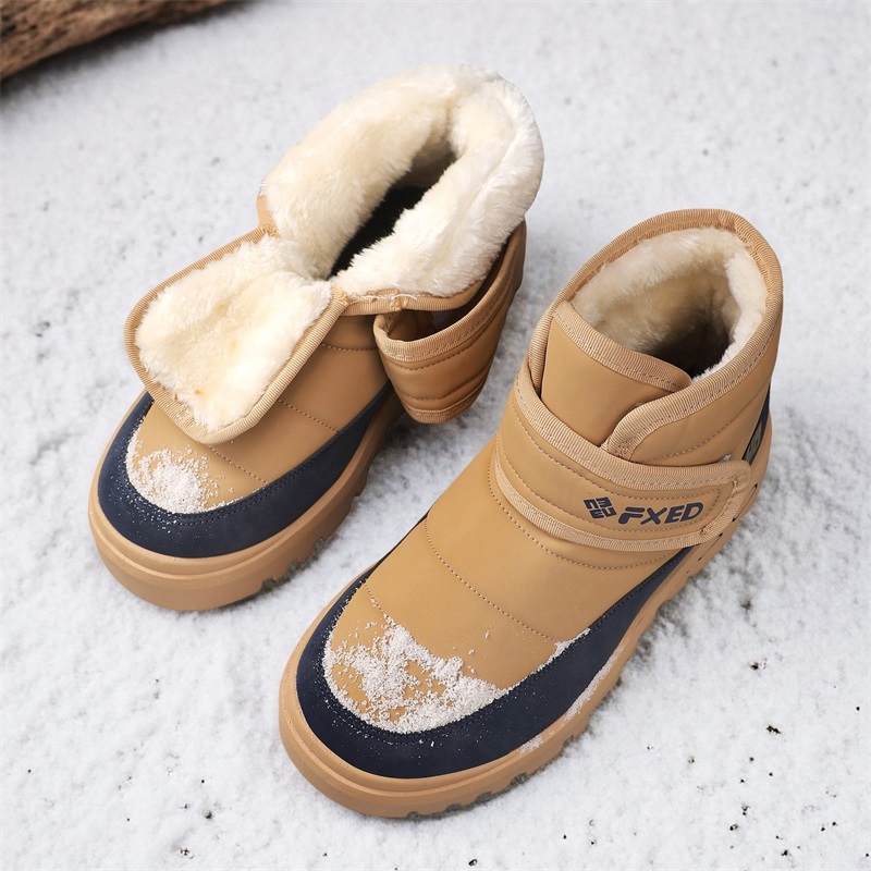 Autumn and Winter Warm Fur Men - Snow Boot Fur Lined 评论和价格