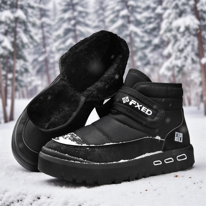 Autumn and Winter Warm Fur Men - Snow Boot Fur Lined 评论和价格