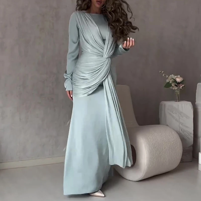 Elegant O Neck Fashion Tie-up  - Winter Clothing Dress Up 评论和价格