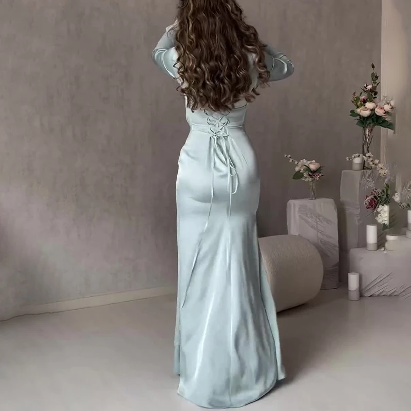 Elegant O Neck Fashion Tie-up  - Winter Clothing Dress Up 评论和价格