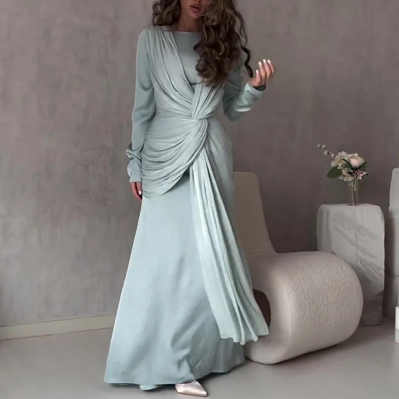 Elegant O Neck Fashion Tie-up  - Winter Clothing Dress Up 评论和价格