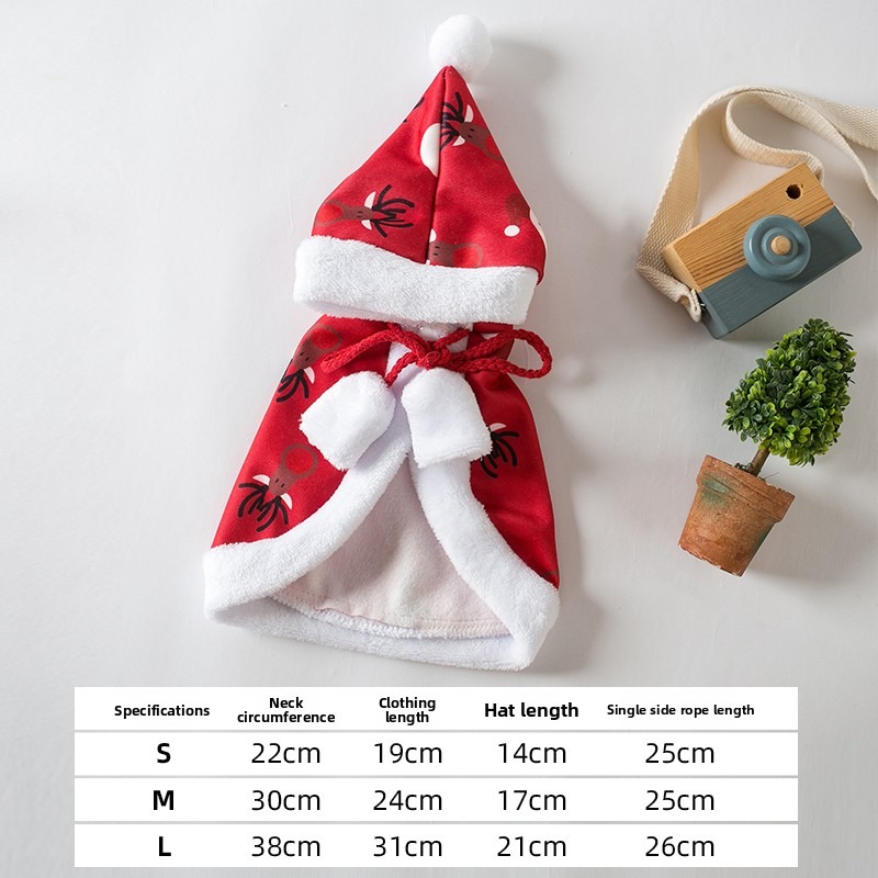 Cat Christmas Cloak Winter Pet - Winter Clothing Dress Up 评论和价格