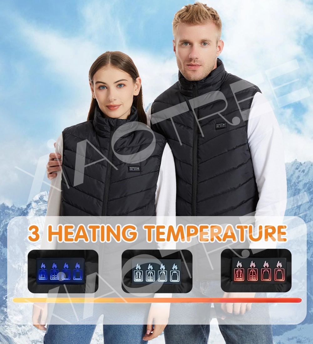 28/9 Areas Heated Vest Men Jac - Winter Clothing Matching 评论和价格