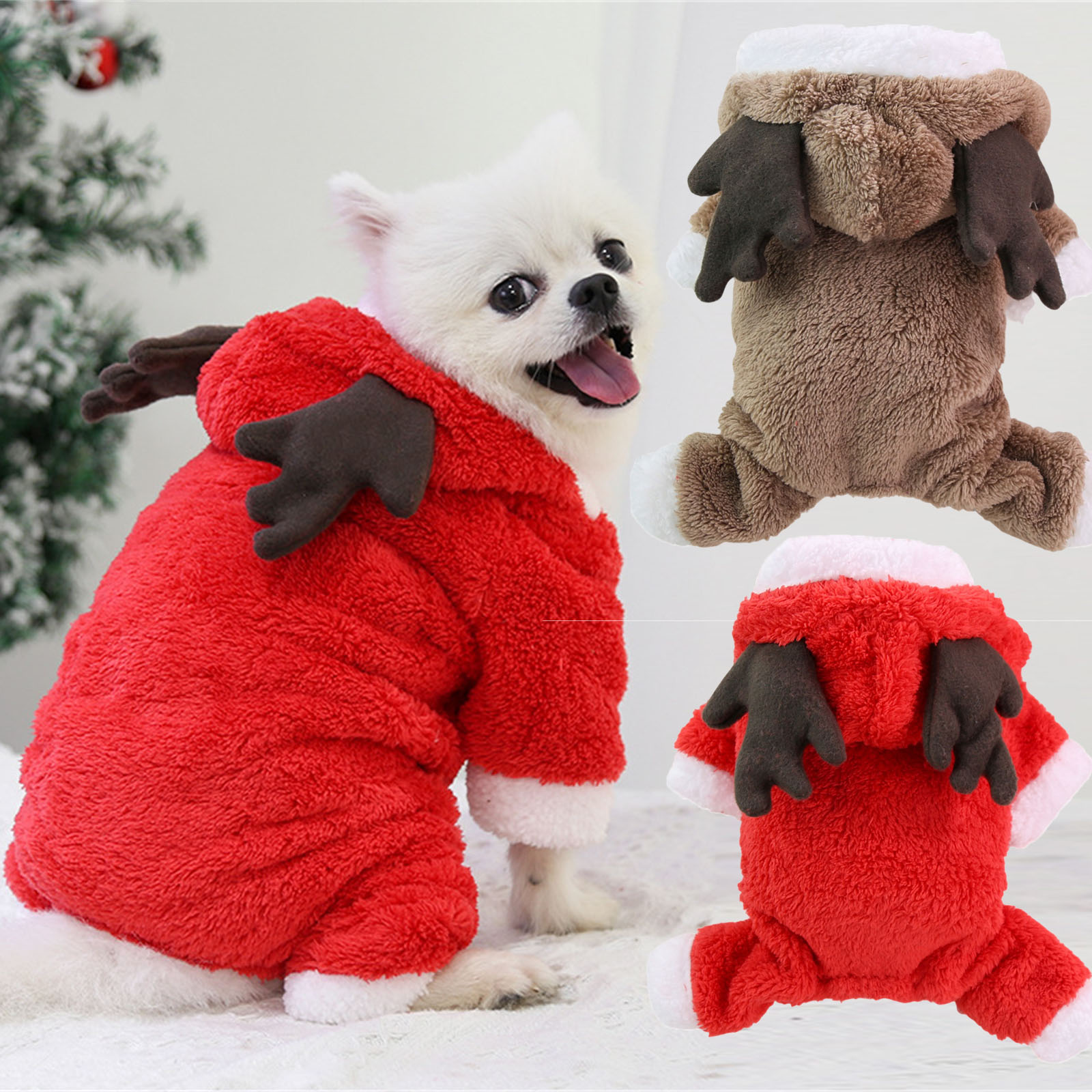 Christmas Dog Clothes Pet Clot - Winter Clothing Dress Up 评论和价格