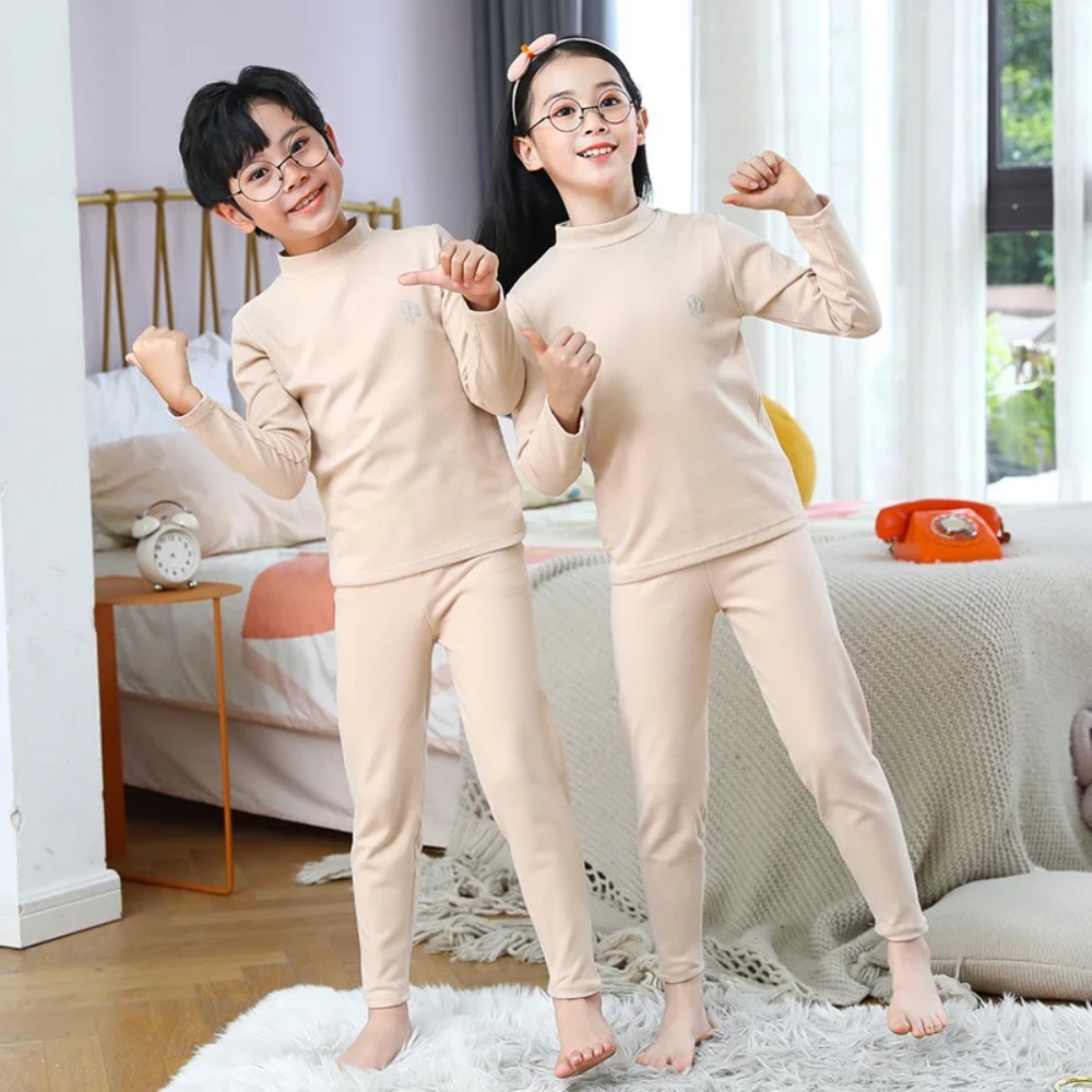 Kids Mid-Collar Thermal Underw - Thermal Base Layer 评论和价格