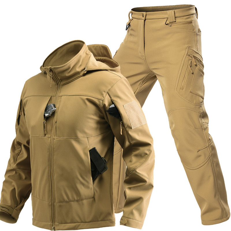 Autumn Winter Windproof Shark  - Windproof Jacket Softshell 评论和价格