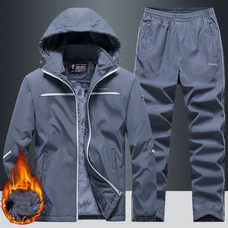 New Warm Sport Suit Men`s Sets - Winter Clothing Patterns 评论和价格