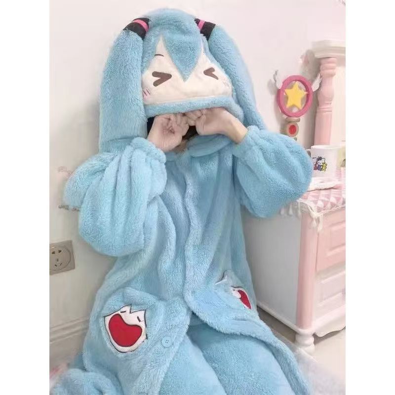 Miku Anime Pajamas Cute Winter - Warm Winter Clothing 评论和价格