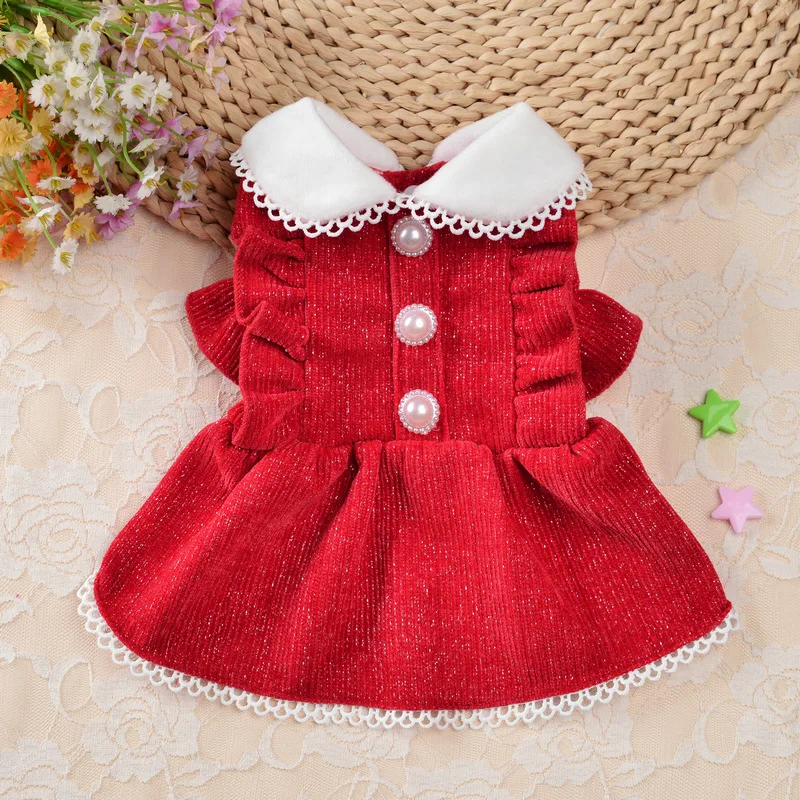 Elegant Princess Dress Dog Clo - Winter Clothing Dress Up 评论和价格