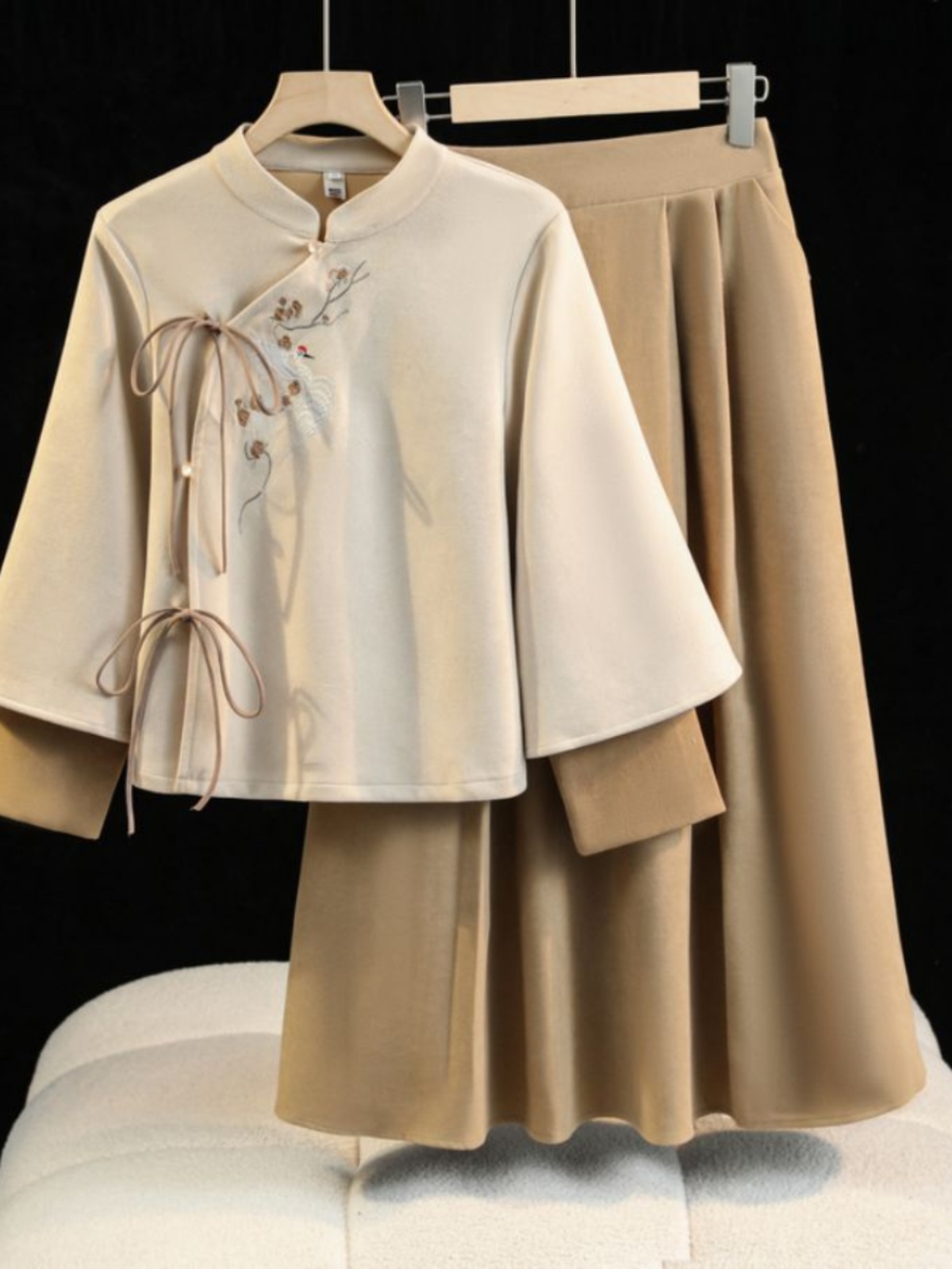 Women's Reformed Qipao Sweater - Winter Clothing Dress Up 评论和价格