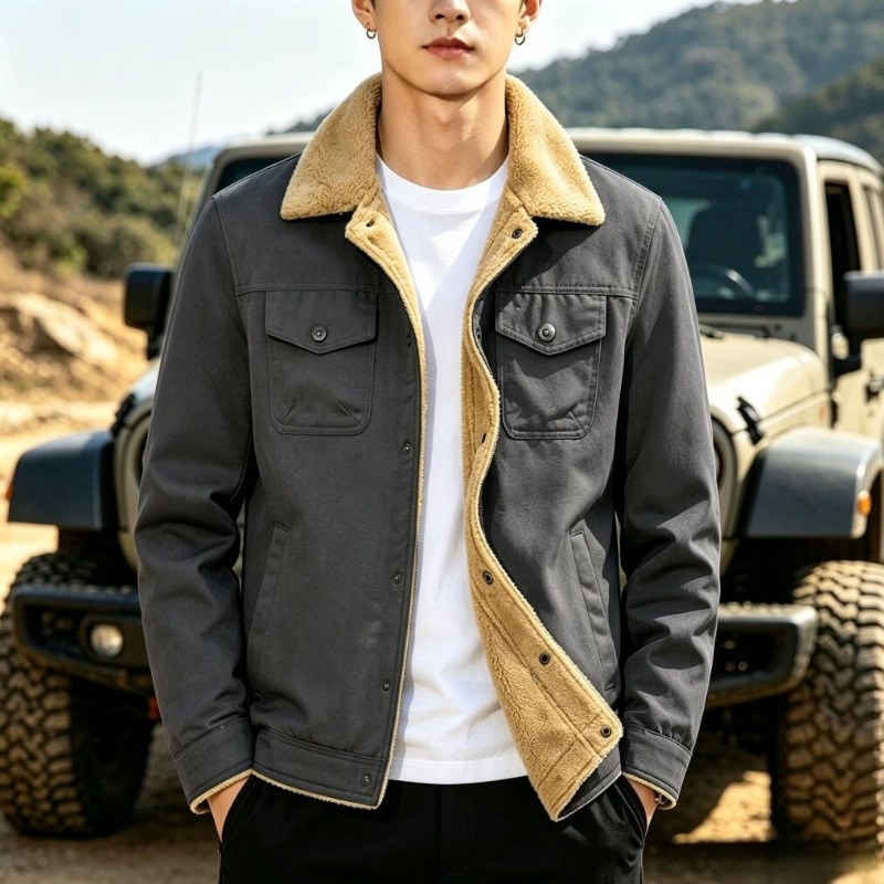 New Fashion Men Fleece Warm Wi - Quality Winter Clothing Jacket 评论和价格