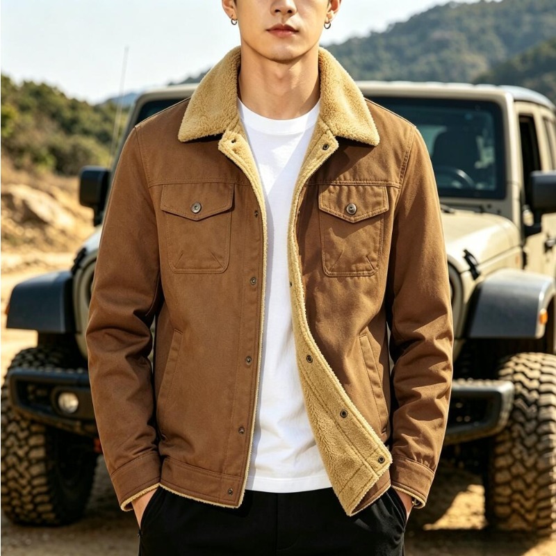 New Fashion Men Fleece Warm Wi - Quality Winter Clothing Jacket 评论和价格