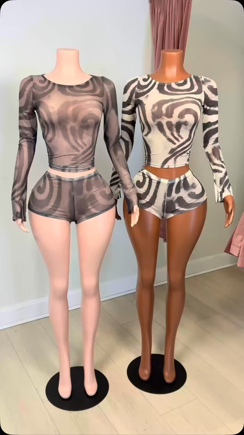 Doyerl Striped Shorts Sets Wom - Winter Clothing Matching 评论和价格