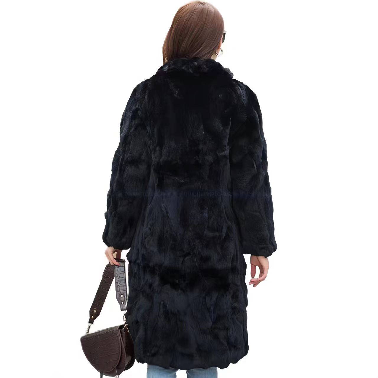 Real Rex Rabbit Fur Coat for W - Quality Winter Clothing Jacket 评论和价格