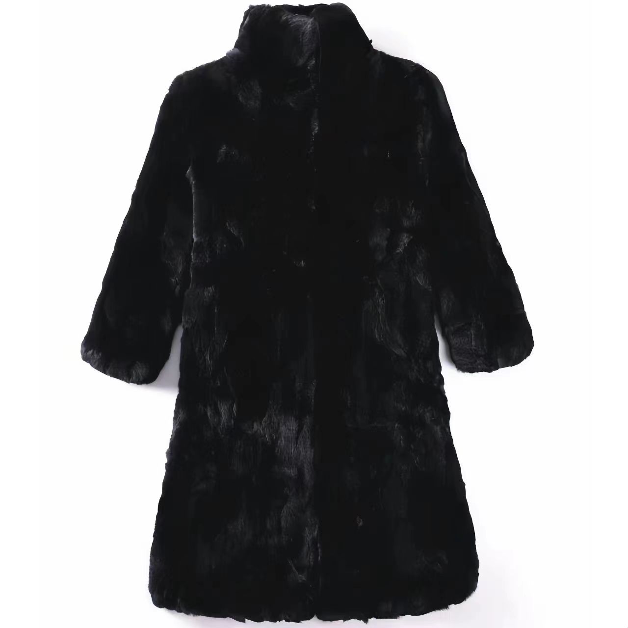 Real Rex Rabbit Fur Coat for W - Quality Winter Clothing Jacket 评论和价格