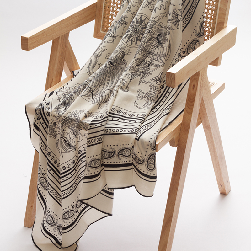 Wool Silk Scarf Women Large Sc - Warm Winter Clothing 评论和价格