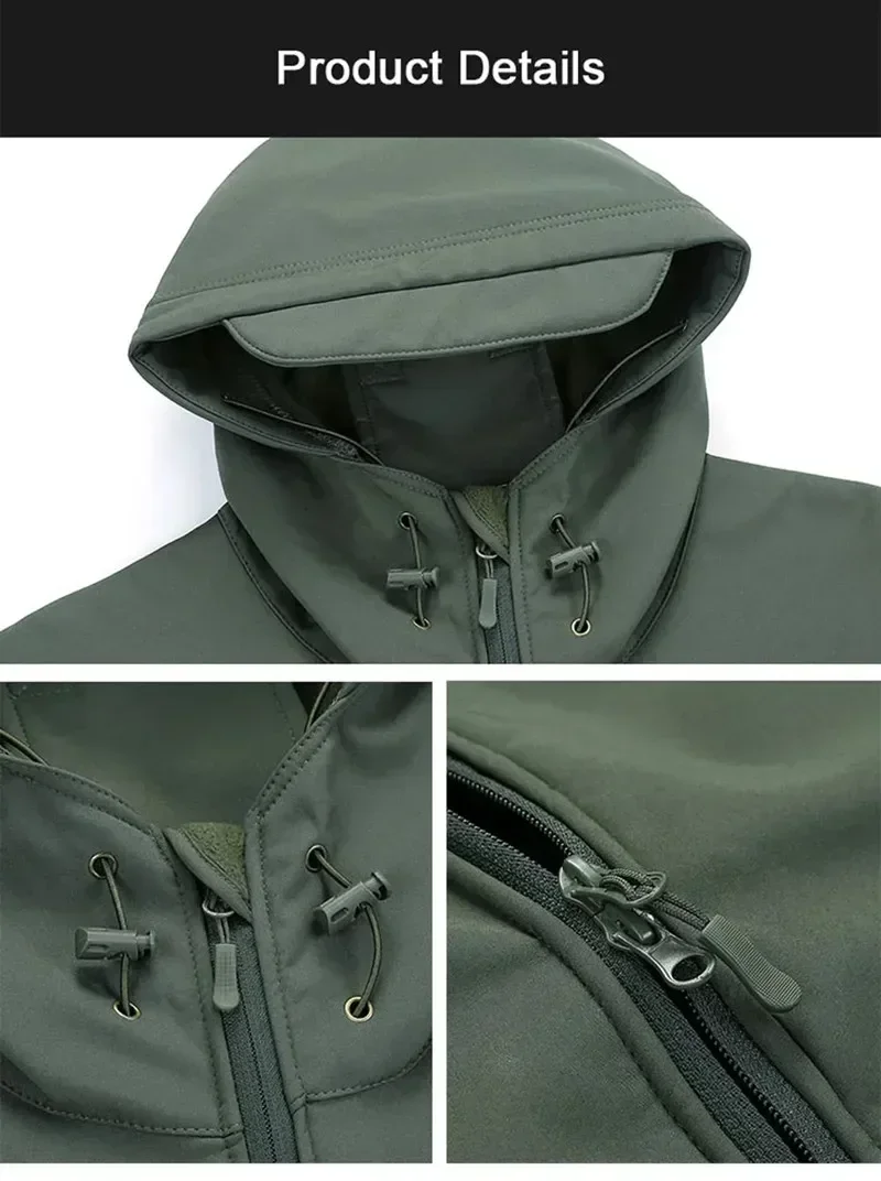 5XL 6XL CP Camouflage Soft She - Windproof Jacket Softshell 评论和价格