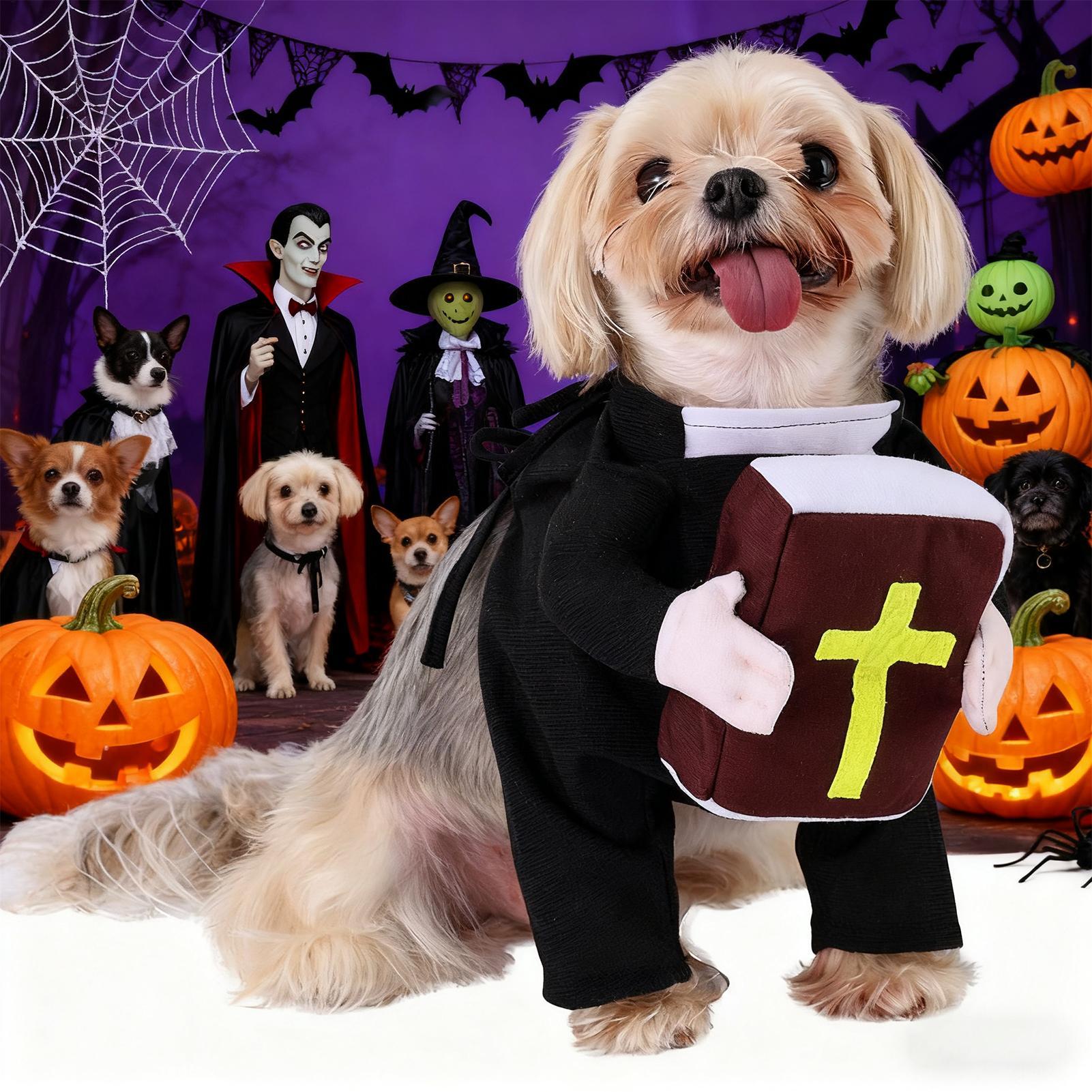 Dog Cosplay Costume Funny Dog  - Winter Clothing Dress Up 评论和价格