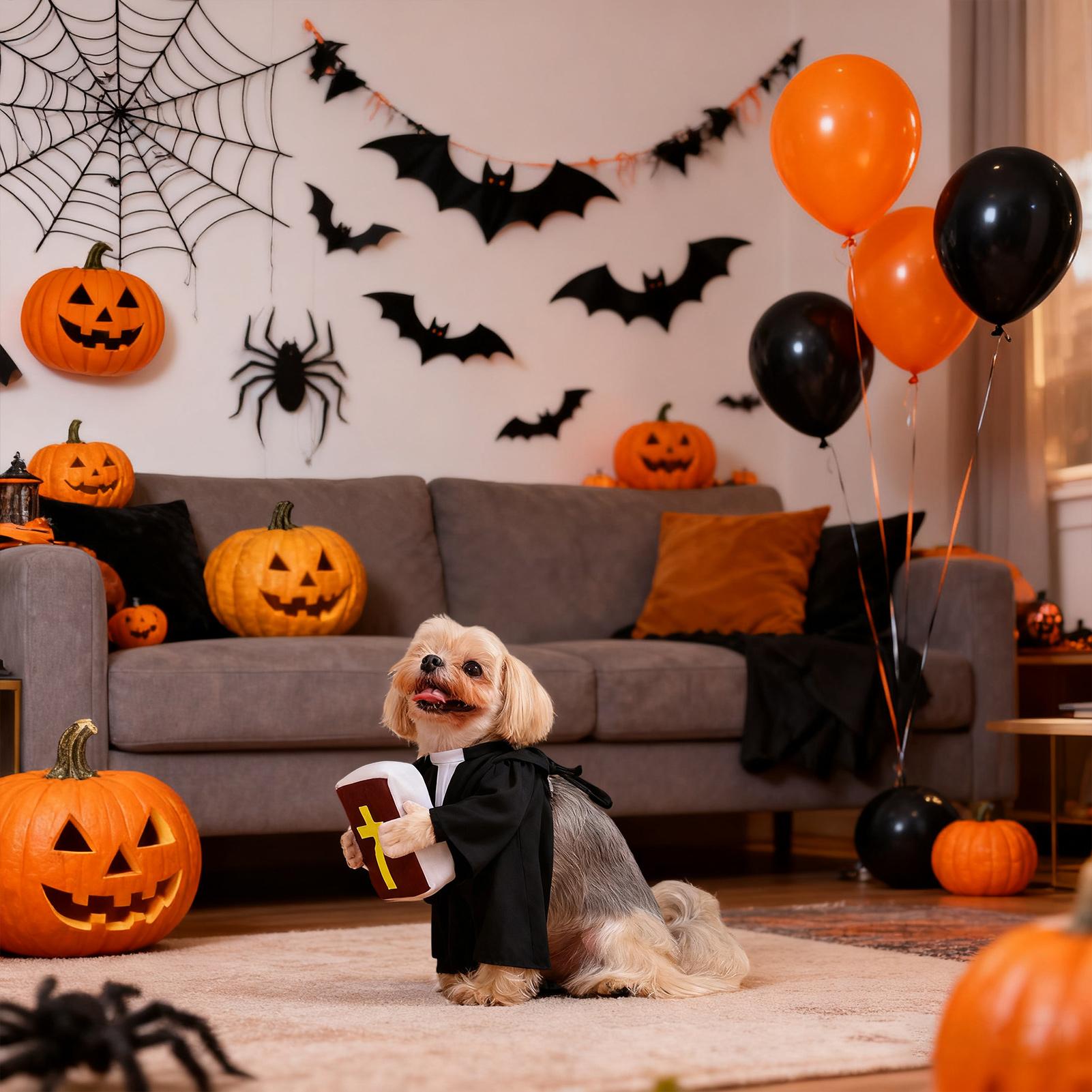 Dog Cosplay Costume Funny Dog  - Winter Clothing Dress Up 评论和价格
