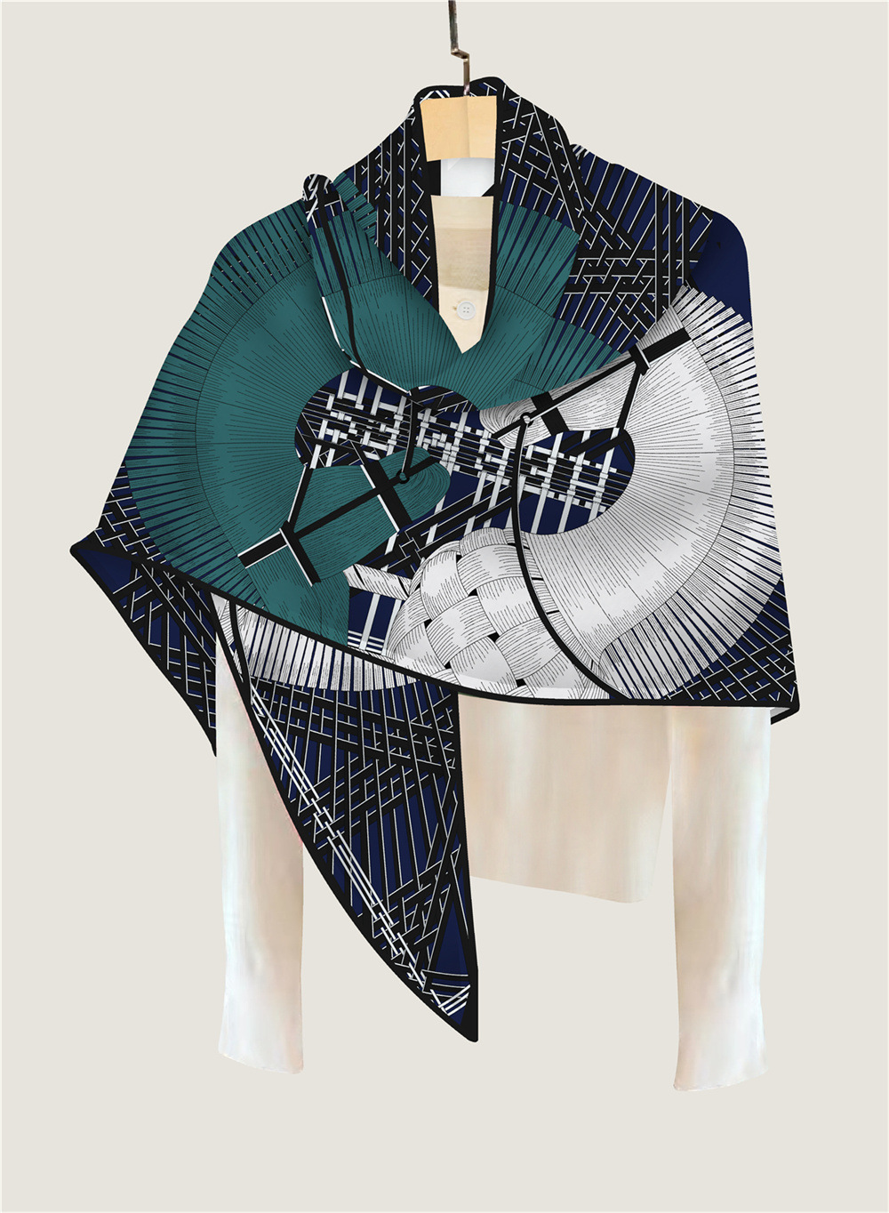 Triangle Shawls Winter Warm Sc - Warm Winter Clothing 评论和价格
